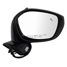 Passenger Side Power Heated Mirror Smooth Black Paint to Match MRA11096 picture