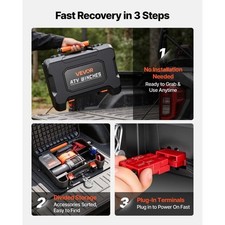Portable Winch, 3500 lbs 12V DC Electric Winch with Synthetic Rope, Wireless & W picture