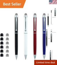 Hybrid Mesh Fiber & Ballpoint Pens - 4 Pack with Extra Replacement Tips Included picture