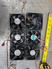 Lot Of 6 Case/Server Fans. 4: 3 Pin, 1: 4 Pin And 1: 5 Pin Fans  picture