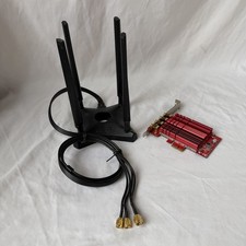 ASUS PCE-AC88 AC3100 PCI-E WiFi Adapter Card + 4 Antenna Base picture