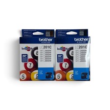 Brother LC201C Cyan Innobella Ink Cartridge - Lot of 2 OEM NEW EXP 2025.03 picture