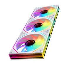 Prism6 MAX X3 120mm ARGB PC Case Fan - 3-Sided 6Max_Forward_3Pack White picture