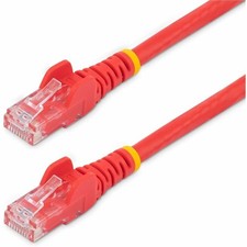 StarTech 100ft CAT6 Ethernet Cable - Red Snagless Gigabit - 100W PoE UTP 250Mhz picture