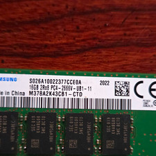 Samsung 64GB (4x16GB) DDR4-2666 PC4-2666V 288-Pin UDIMM M378A2K43CB1-CTD picture
