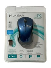 Logitech M310 Full Size Wireless Mouse M310 Peacock Blue 910-001917 Rubber Grip picture