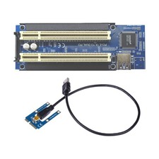 Mini PCIE to Double PCI Expansion Mini PCIE Adapter Card Video Capture Control picture