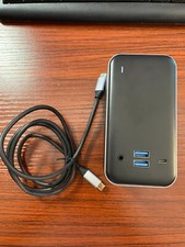Hagibis Dual USB C Docking Station, 4K Triple Display Monitor USB-C Hub picture