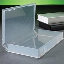10 PCS NEW CLEAR VHS VIDEO LIBRARY CASE W/FULL SLEEVE PSV14 ,  picture