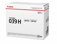 GENUINE CANON 039H 0288C001AA HIGH YIELD BLACK INK LBP351 / LBP352 picture