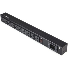 STCRKPW101920 10OUTLET RAKMNT PWRSTRP BLK  picture