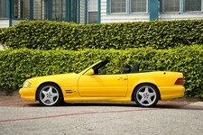 Cars 1999 2001 mercedes benz sl500 us spec Desk Mat Stitched picture