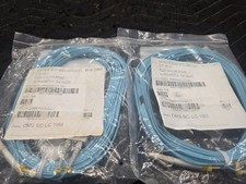 2) LC to SC Multimode Duplex OM3 50/125 10m Blue Fiber Optic Cable picture