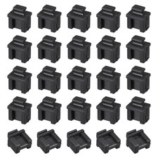 20X 14mmx12mmx17mm SFP Silicone Protectors Cap Port Cover Anti Dust Black picture
