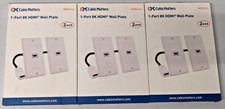 Cable Matters 6-Pack 1-Port HDMI Wall Plates NEW picture