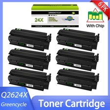 6PK Q2624X Laser Toner Cartridge for HP 24X LaserJet 1150 1000 1005 High Yield picture
