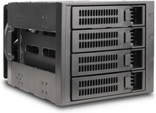 4-Bay Hot-Swap Hard Drive Enclosure for SATA III & SAS HDD – Reliable Cooling picture