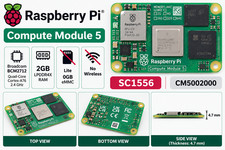 Raspberry Pi Compute Module 5 CM5 2GB RAM Lite SC1556 CM5002000 NEW picture