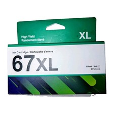67XL Black & Color Ink 2 Cartridges HP 67 DeskJet 2700 2755 4155 Envy 6055 6455 picture
