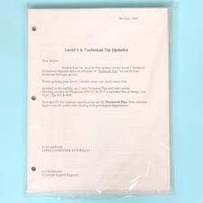 Vintage 1986 Apple Australia Dealer Level 1 & Technical Tip Update Manual *NEW* picture