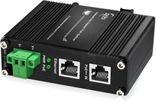 Industrial Hardened Gigabit PoE+ Splitter 95W IEEE 802.3af/bt Ethernet Converter picture
