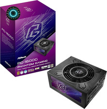 ASRock PG 1600G ATX 3.1 1600W Power Supply PCle5.1 10 Years Warranty Fully Mo... picture