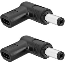 Yeebline 2PCS USB Type C to 5V DC5521 Power DC 5.5x2.1mm, Black picture
