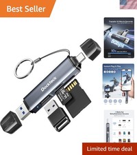 Compact USB 3.0 Card Reader with 3 Slots - Perfect for Photography & Travel picture
