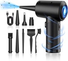 Compressed Electric Air Duster Portable Air Blower 51000RPM with LED Light Wirel picture