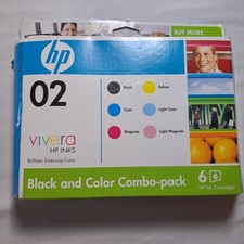 HP Genuine Color Combo Ink Cartridges 6 Pack HP 02 picture
