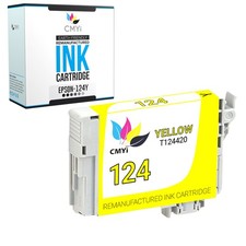 CMYi Remanufatured Black Color Ink Lot for Epson 124 Fits Stylus Workforce 320 picture