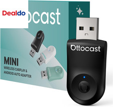 Mini Dongle Wireless Carplay Adapter for Iphone & Android Auto Adapter 2-In-1 Co picture