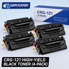 4 PK CRG121 3252C001 Black Toner Cartridge for Canon 121 imageCLASS D1620 D1650 picture