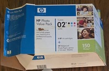HP Photo Value Pack 02 series 6 Ink cartridges Advanced Photo paper INK EXPIRED picture