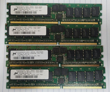 4x MICRON MT9VDDF6472Y-335F1 512MB DDR-333 ECC REG PC2700R Memory Modules picture