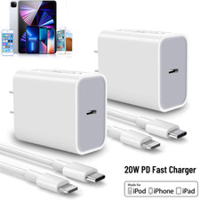 PD 20W Fast Charger Block USB-C Cable For iPhone 14 13 12 11 Pro Max XR SE 8 7 6 picture