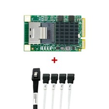 Mini PCIe to 4-port 6Gbps SATA expansion straight not support SAS picture