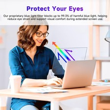 15.6-Inch 16:9 Blue Light Filter Laptop Screen Protector | HD Clear Eye Protecti picture