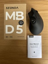 Wireless Ergonomic Vertical Mouse Rechargeable USB Bluetooth Seenda MBD5 Black picture