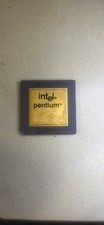 Intel Pentium 90MHz SX957 Ceramic Gold Cap CPU A80502-90 Socket 5/7 Vintage Rare picture