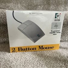 Vintage Logitech Two Button Mouse Model 0253 NEW  picture