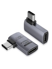 CableCreation Right Angle USB C Adapter 2-Pack, C 90 2PCS, Space Gray picture