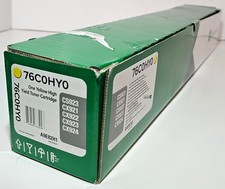 GENUINE LEXMARK 76C0HY0 - YELLOW High Yield Toner Cartridge FACTORY SEALED - NEW picture