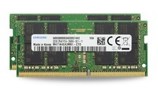 Samsung 2x32GB PC4-21300 DDR4 2666 MHz SODIMM Laptop Memory RAM M471A4G43MB1-CTD picture