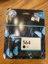New Genuine HP 564 (CB316WN#140) Standard Yield Black Ink Cartridge - 08/2022 picture