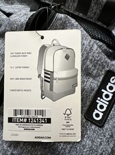 Adidas Core Backpack Gray & Black New Holds up to a 15.4