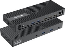 WAVLINK USB C Docking Station 3 Monitors, 12-in-1 DisplayLink Docking Station wi picture