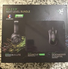 Razer Next Level Bundle Kraken X lite Headset Deathadder Mouse and Gigantus Pad. picture