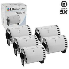 LD Compatible Set of 5 DK-2243 White Paper Tape Roll for Brother QL1050 picture