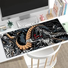 1pc Diatom Mud Extra Large Mouse Pad | Card Game Mat, Black Background with Na picture